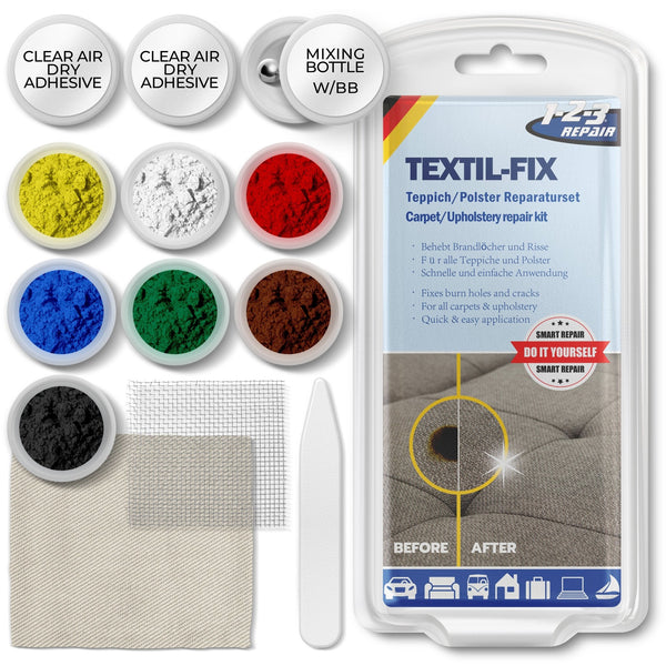 1 - 2 - 3 REPAIR® Auto - Teppich und Polster Reparaturset - 123004 - ATG GmbH & Co. KG