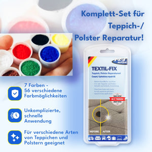 1 - 2 - 3 REPAIR® Auto - Teppich und Polster Reparaturset - 123004 - ATG GmbH & Co. KG