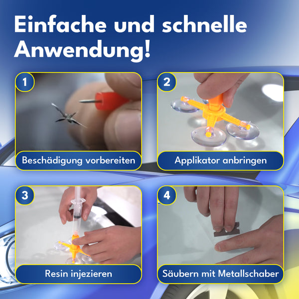 ATG® Steinschlag Reparaturset mit UV-Licht