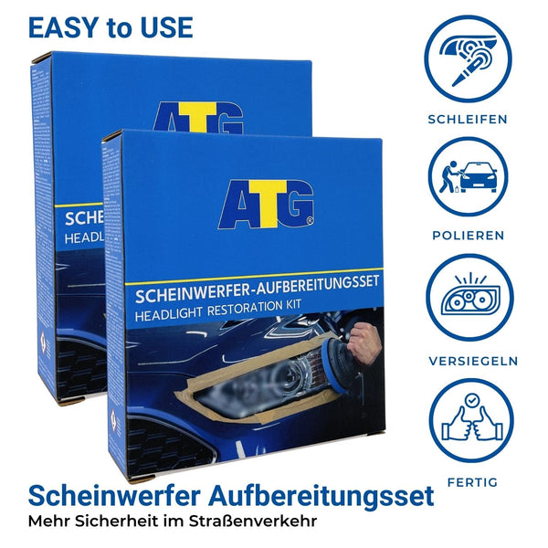 ATG® Scheinwerfer-Aufbereitungsset 2er Sparset - ATG112-1 - ATG GmbH & Co. KG