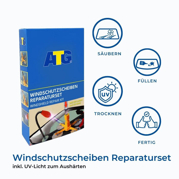 ATG® Windschutzscheiben Reparaturset mit UV-Licht - ATG124 - ATG GmbH & Co. KG
