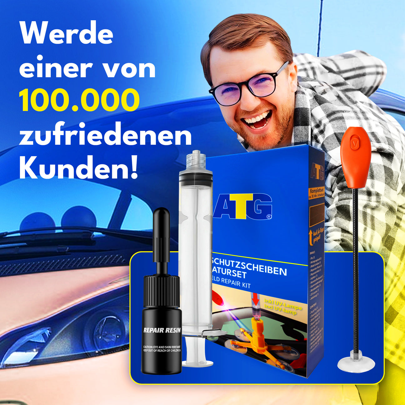 Steinschlag Reparatur Set Für Windschutzscheiben - Schnellreparatur In 5-10 Minuten