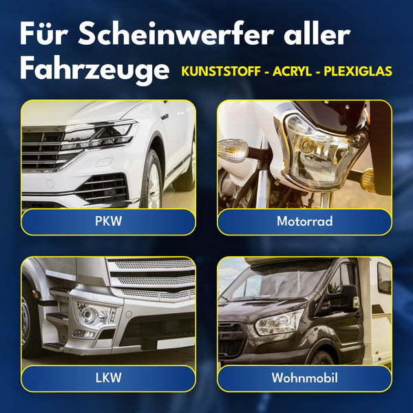ATG® Scheinwerfer-Aufbereitungsset inkl. 2 Mikrofasertücher