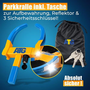 ATG Radkralle für Auto & Anhänger Reifenbreite 18–28 cm