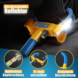 ATG Radkralle für Auto & Anhänger Reifenbreite 18–28 cm
