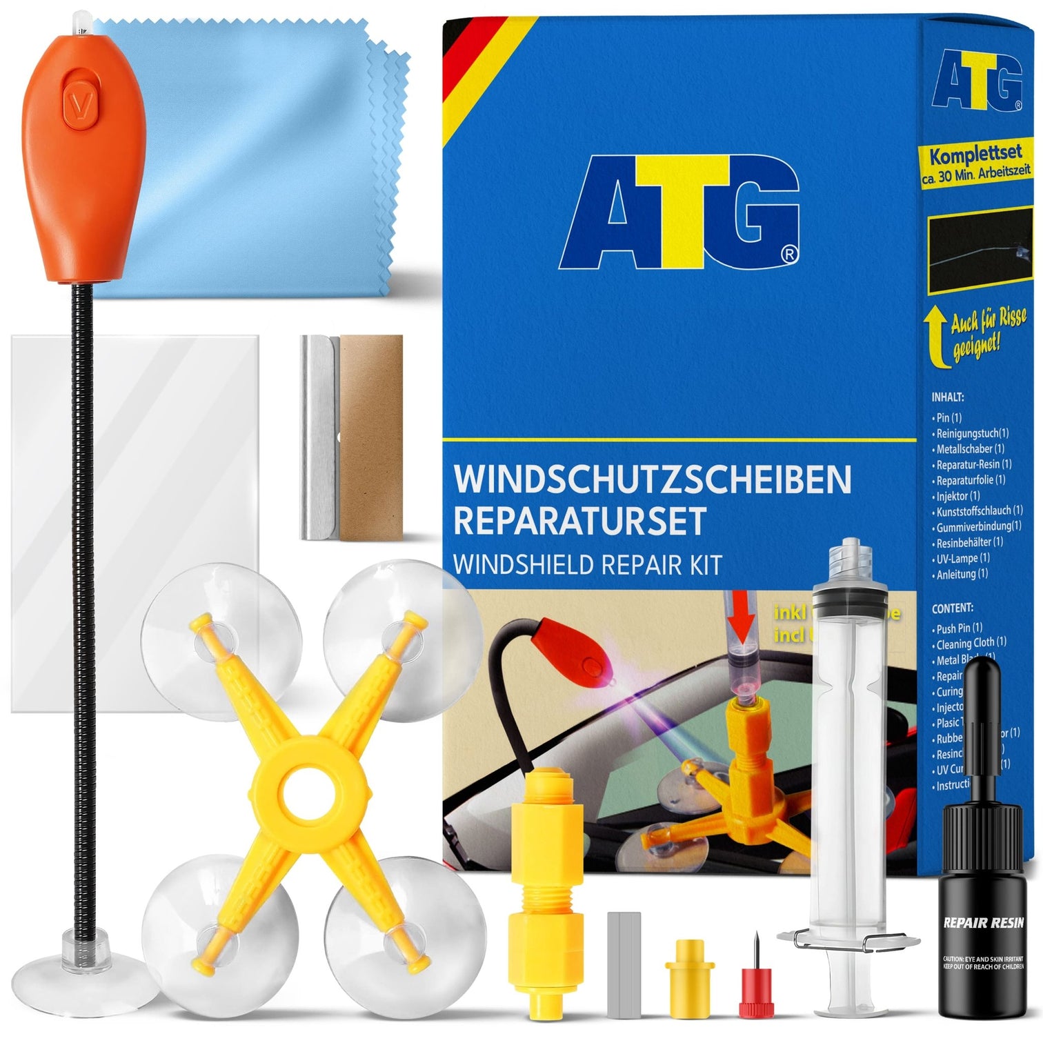 Windschutzscheiben Reparaturset Für Risse Und Steinschläge - Tarpic Glas Reparatur